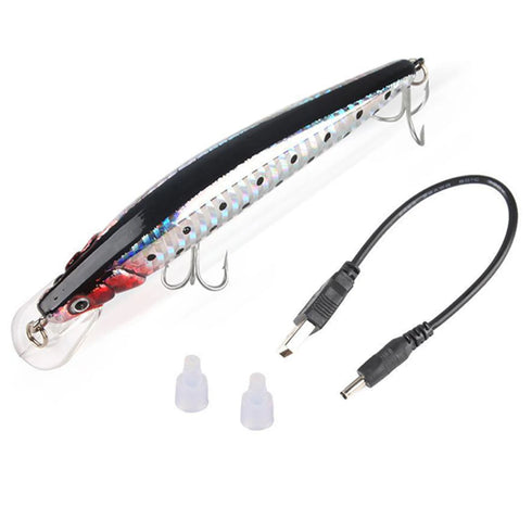 Electric Vibration Fishing Lure USB Charging LED Light Bait for Ultimate Fish Attraction
